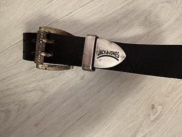 muski kaiševi: Kais Jack&Jones od prave koze,debeo neprobojan,duzina 95 cm sirina — 2