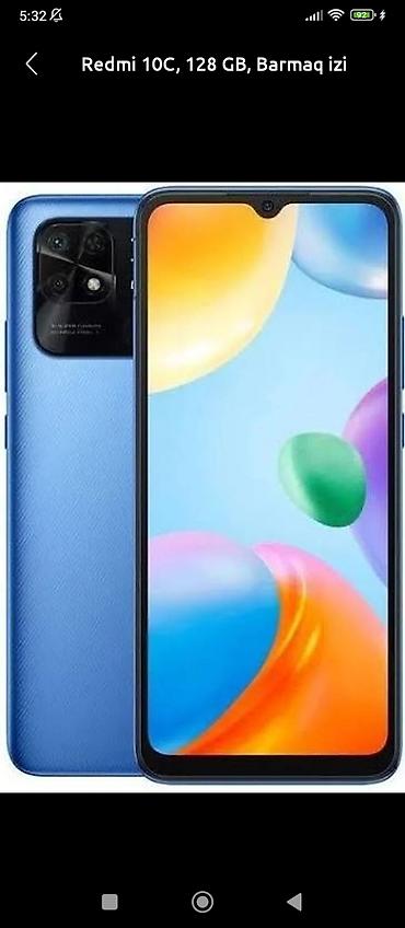 super nar nomreler: Redmi 10C, 128 GB, rəng - Mavi, Barmaq izi — 1