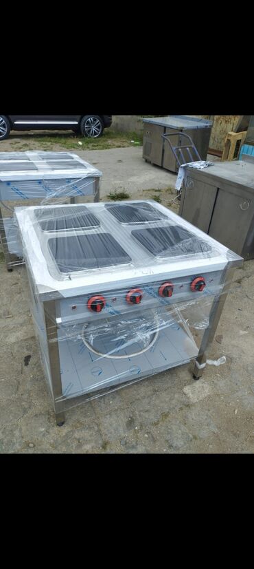 Digər restoran, kafe avadanlığı: Peşəkar mətbəx avadanlıqları - 4 gözlü elektrik plitə: Paslanmayan — 1
