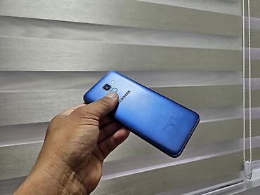 note 2: Samsung Galaxy J6, Б/у, 32 ГБ, цвет - Синий, 2 SIM — 2