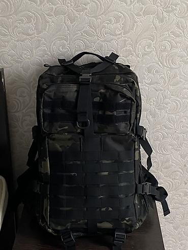 Рюкзактар: Тактический рюкзак с системой MOLLE, камуфляж (чёрный/мультикам) — 2