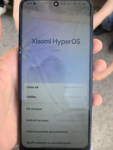 epilyator braun: Xiaomi 14 Pro, 256 GB, rəng - Qara, 
 Qırıq — 1