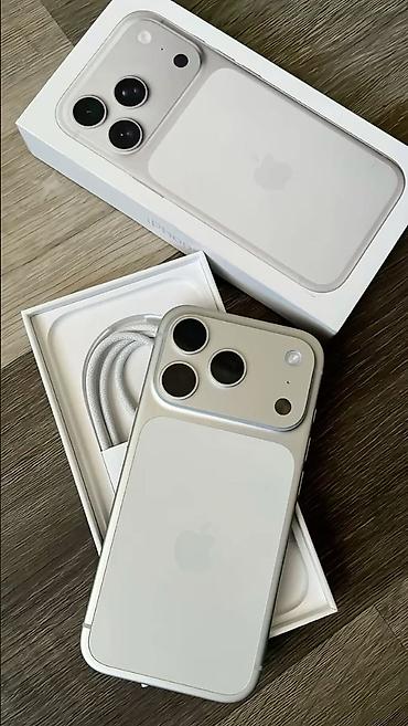 iphone cr: IPhone 17 Pro Max, Б/у, 128 ГБ, Зарядное устройство, Защитное стекло, Коробка, 80 % — 1