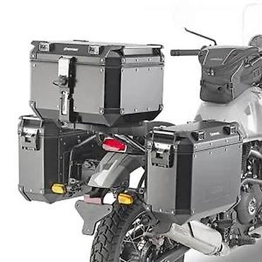 moda piu: Adventure set kofera za motocikl – aluminijumski bočni koferi + top — 2