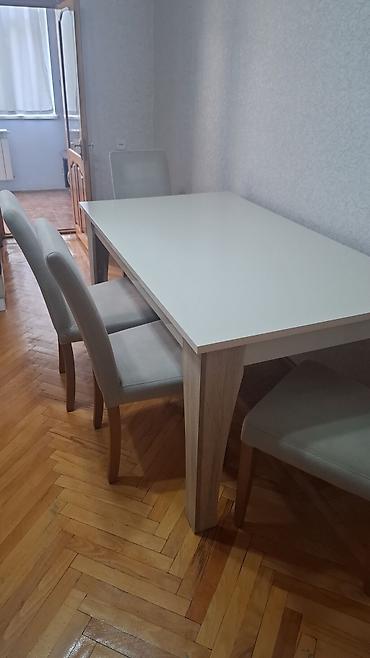 kreditle divan kreslo: Masa desti 350azn Masa 6eded stulu ilə təcili satilir Masanin olcusu — 1