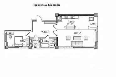 Продажа квартир: 2 комнаты, 73 м², Элитка, 14 этаж, Евроремонт — 12