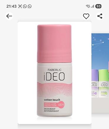 cool paltar: FABERLIC iDEO rulon dezodorant-antiperspirant seriyası - Texnologiya — 2