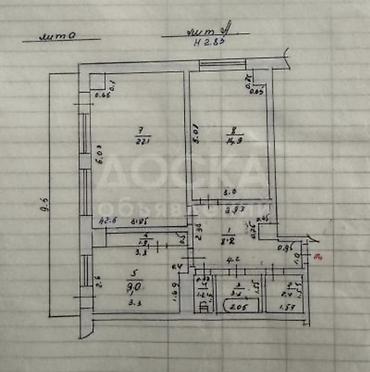 15: 2 комнаты, 63 м², 4 мкр Индивидуалка, 9 этаж — 2