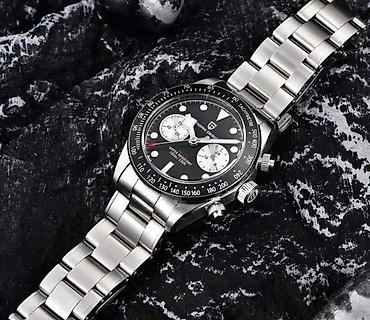 Ručni satovi: PAGANI DESIGN PD-1718 - 39.5mm -Crna- Tudor BB Chrono Homage Potpuno — 4