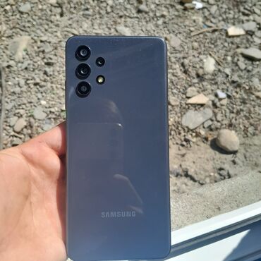 Mobil telefon və aksesuarlar: Samsung Galaxy A32, 64 GB, rəng - Boz, Sensor, Barmaq izi, İki sim kartlı