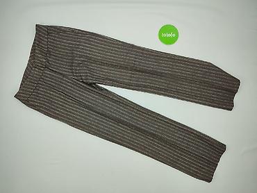 linen trousers pull and bear: Spodnie materiałowe damskie, rozmiar L — 2