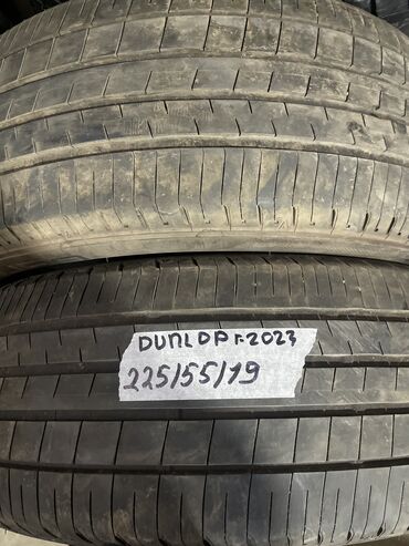 Шины: Шины 225 / 55 / R 19, Лето, Б/у, Пара, Япония, Dunlop