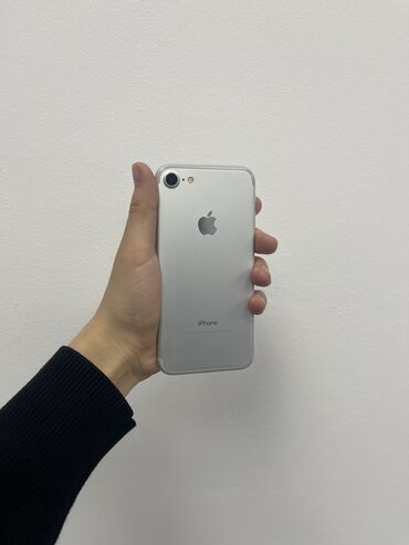 IPhone 7, Б/у, 128 ГБ, Серебристый, 100 %