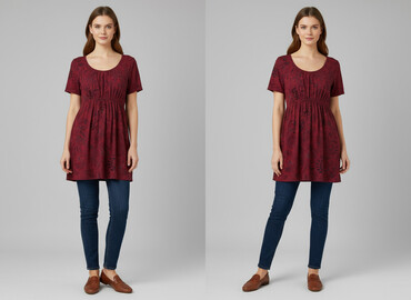 elegancka tunika plus size: Туніка жіноча, розмір M