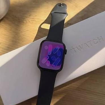 чехол на 7: Apple watch 7 - 45 mm (+esim) АКБ 83% Коробка, несколько ремешков — 2