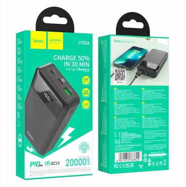 Внешние аккумуляторы: J102A Cool figure, портативный аккумулятор, 20000mAh, один Type-C и