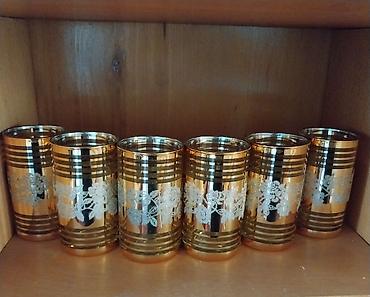 coca cola stəkan: Stəkanlar, rəng - Qızılı, Şüşə, 6 ədədli dəst — 1