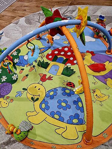 Другие игровые комплексы: Развивающий коврик с дугами и подвесными игрушками для малышей - — 3