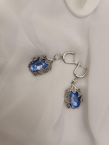 Minđuše: Ručno rađene mindjuse od gline sa unikatnim apstraktnim dezenom i — 8