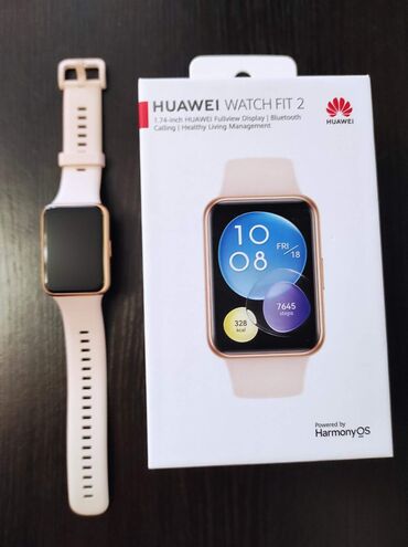 zəng saatları: Yeni, Smart saat, Huawei, Sensor ekran, rəng - Çəhrayı