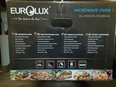 mikravalnovka: Mikrodalğalı soba Eurolux, Ayrıca dayanan, Mikrodalğalar ilə, rəng - Qara, Yeni