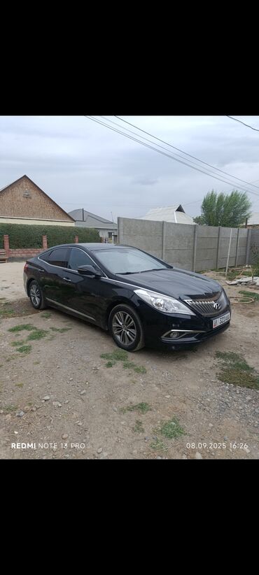 крыша на камри: Hyundai Grandeur: 2016 г., 3 л, Автомат, Бензин, Седан
