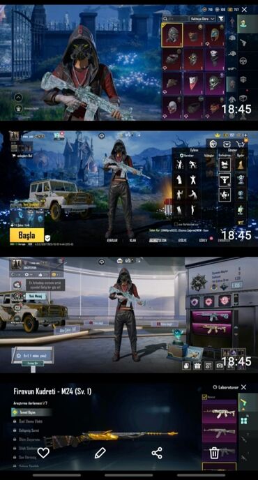 brilyant qaşlı üzük metni: PUBG Mobile hesabı – zəngin skin və inventar - Platforma: PUBG Mobile