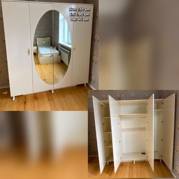 paltar qurutmaq ucun asilqan: İşlənmiş, Açılan, 4 qapılı Düz dolab, Dolab-asılqan