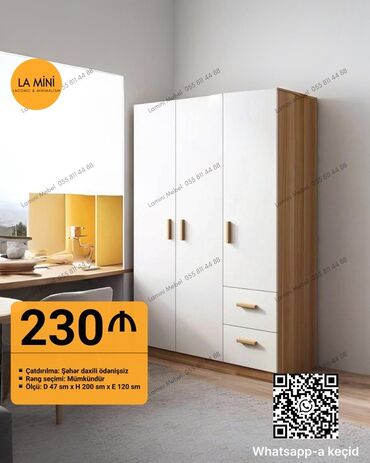 Divanlar: Yeni, Açılan, 3 qapılı Düz dolab, Qarderob, paltar dolabı, Azərbaycan
