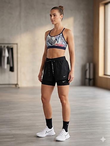 nike corablar: Qadınlar üçün idman dəsti - İdman büstqalteri: İncə çiyin qayışları — 1