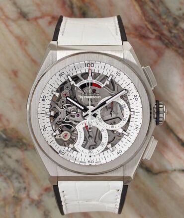 часы спортивные противоударные водонепроницаемые: Zenith Defy El Primero Titanium 45mm Ref: 95.9003.9004 Стекло