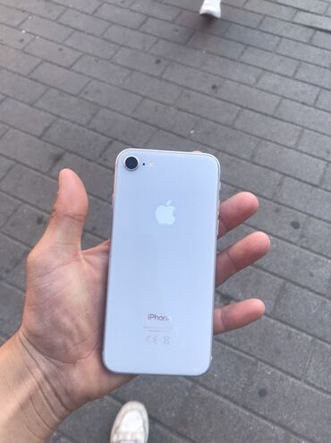 ayfon 10 x: IPhone 8, 128 GB, Gümüşü, Barmaq izi