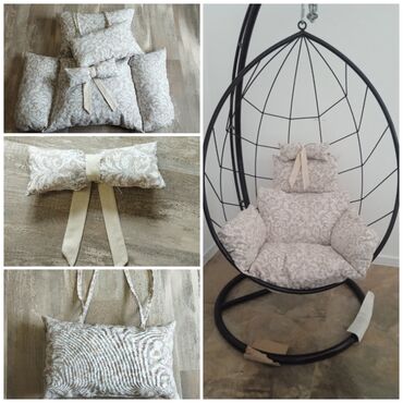 jastuce za stolicu: Jastuk za ljuljašku "jaje"-dekor platno. Cena zavisi od dimenzija i