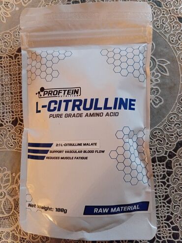 Nərdlər: Proftein Nutrition L‑Citrulline (xammal) Net çəkisi: 100 q
