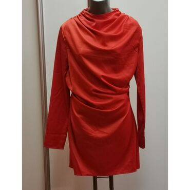 nutriplus vitamin c: Zara M (EU 38), color - Orange, Cocktail, Long sleeves