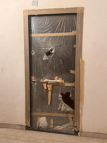 standart qapi olculeri: Dəhliz üçün metal giriş qapısı - Material: möhkəm polad gövdə, taxta — 2