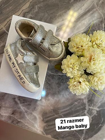 Rəng - Gümüşü Krossovkalar, Ölçü: 21, Qız üçün