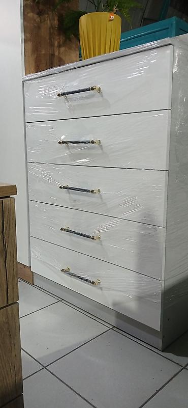 Комоды для одежды: Комод для одежды, Новый, Без зеркала, ЛДСП, цвет - Белый, В рассрочку, Бесплатная доставка — 2