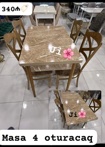 metbex ucun stol stullar: Для кухни, Новый, 4 стула