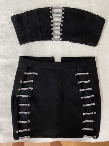komplet sako i pantalone za zene: XS (EU 34), S (EU 36), Jednobojni, bоја - Crna