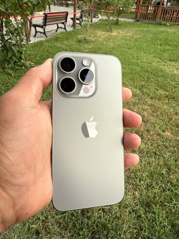 12 про макс цена бишкек бу: IPhone 15 Pro, Колдонулган, 128 ГБ, Күмүш, Куту, 100 %