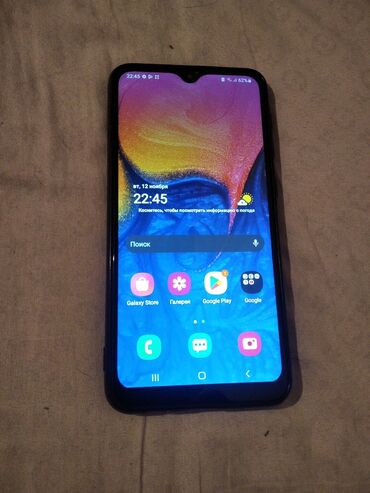 Samsung: Samsung Galaxy A10, Б/у, 32 ГБ, цвет - Черный, 2 SIM