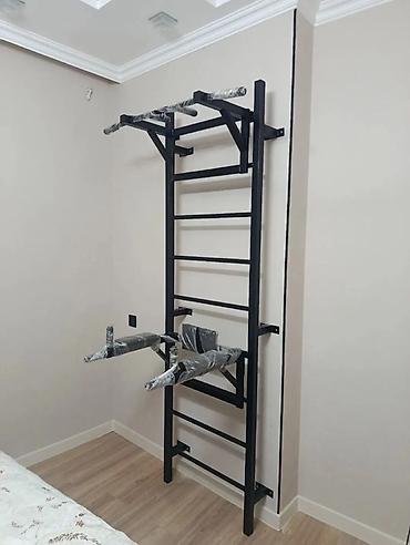 dsx cevik forma: Divar tipli fitnes kompleksi – turnik, press-parallellər və İsveç — 2