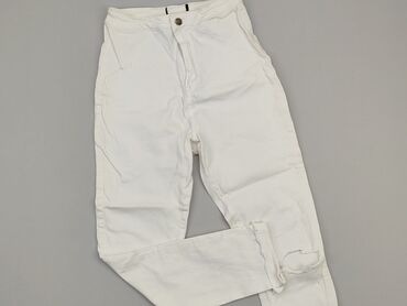 białe t shirty damskie z dekoltem v: Jeans, S (EU 36), condition - Good