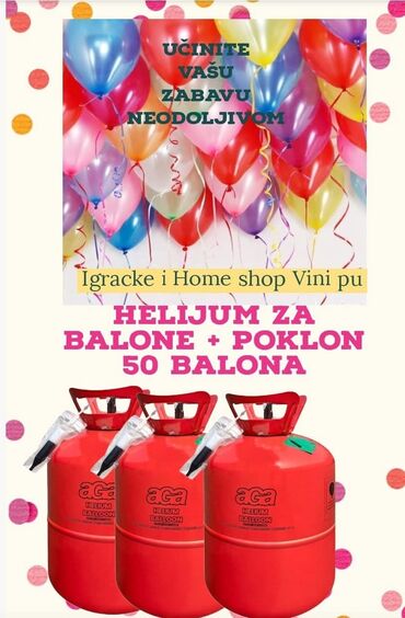 vibro letva cena: Super povoljna cena !!! Boca helijuma za 50 balona + poklon baloni -