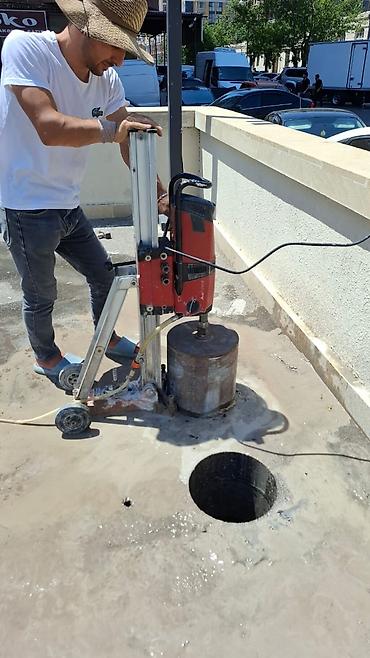 Beton işləri: Beton deşmə və kəsmə xidməti - Armaturlu beton, dəmir-beton, daş və — 1