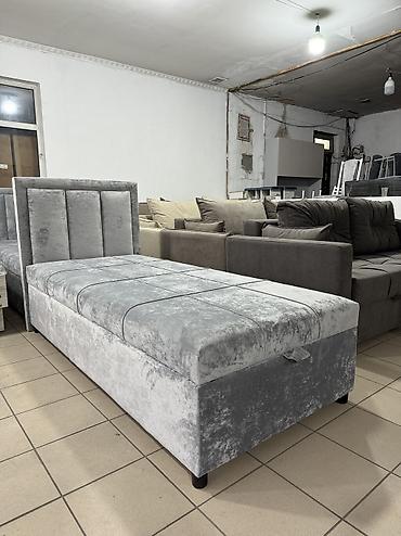 Односпальные кровати: Кровать Односпальные кровати высокого качество паралон Россия ткань — 1