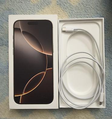 IPhone 16 Pro Max, 512 GB, Desert Titanium, Barmaq izi, Simsiz şarj, Face ID lalafo.az -da IPhone 16 Pro Max, 512 GB, Desert Titanium, Barmaq izi, Simsiz şarj, Face ID