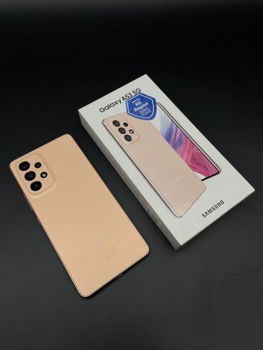 самсук 51: Samsung Galaxy A53 5G, Б/у, 128 ГБ, цвет - Оранжевый, 1 SIM, 2 SIM