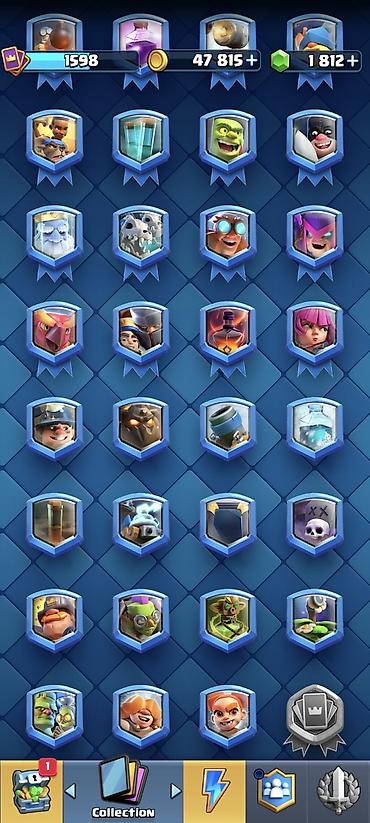 nerd sekilleri: Clash Royale hesabı – kolleksiya və resurslarla dolu oyun hesabı 10798 — 3